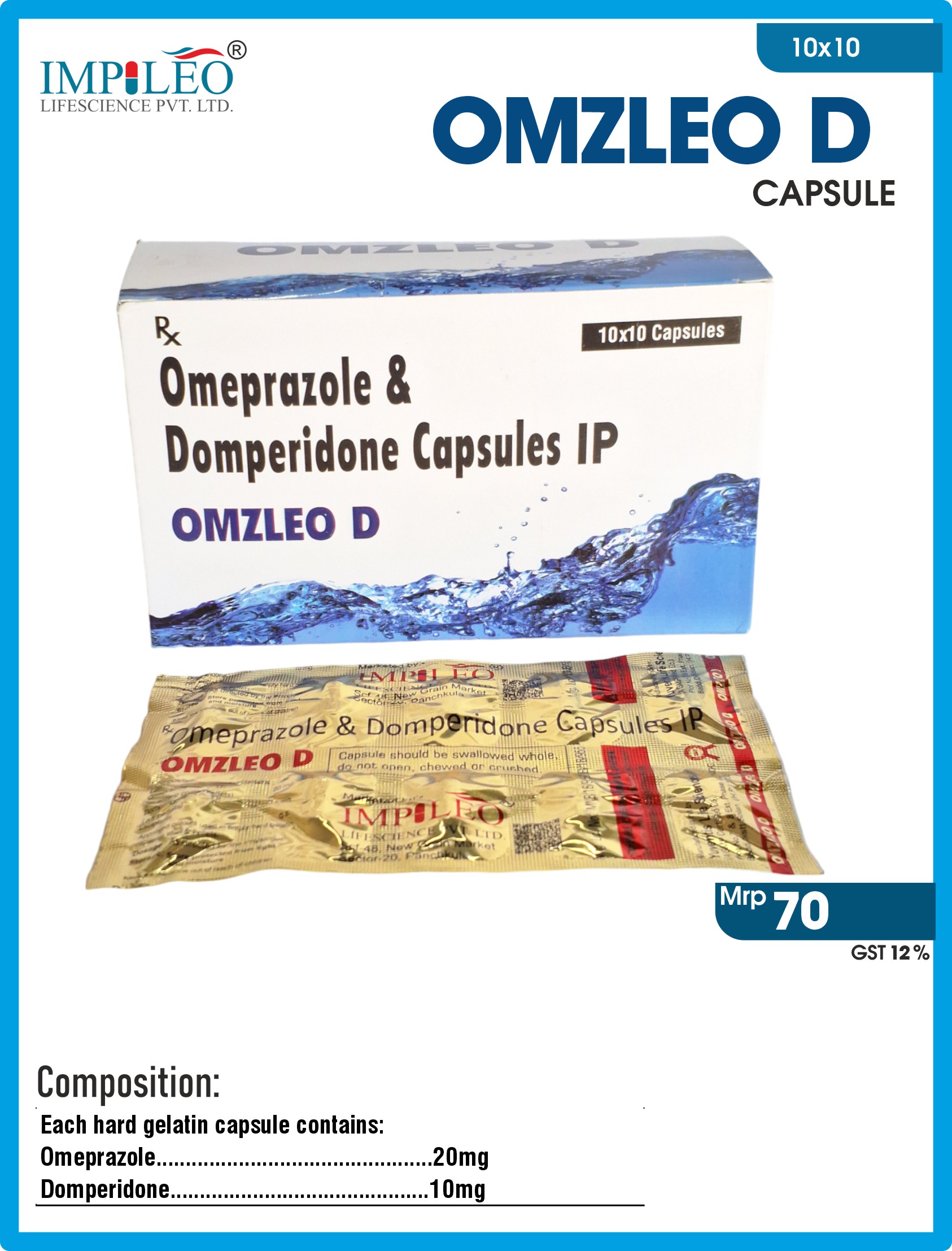 Streamline Manufacturing: PCD Pharma Franchise in India for OMZLEO D (Omeprazole + Domperidone) Capsules